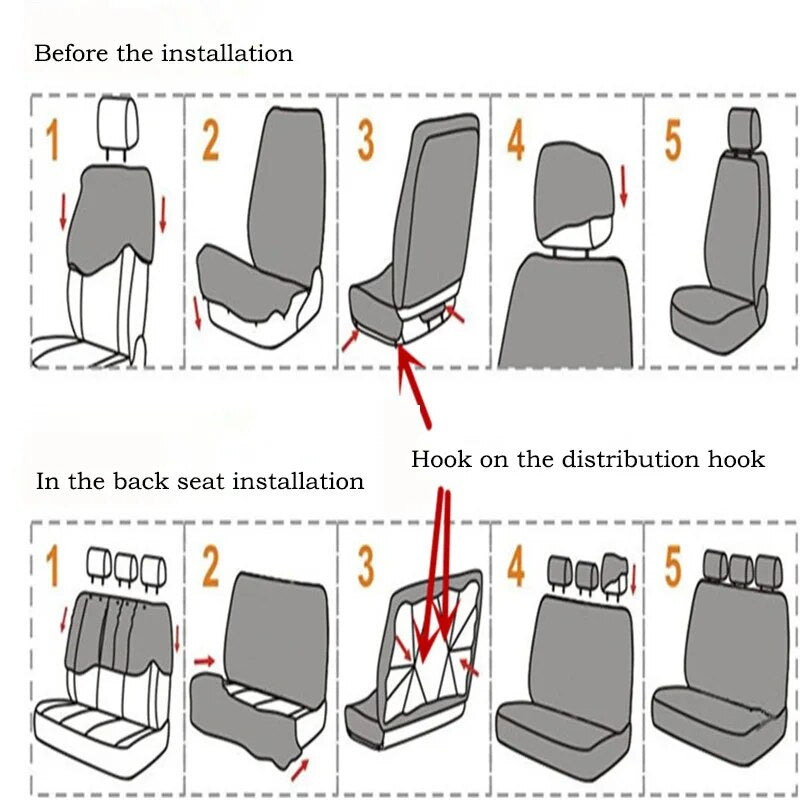 Luxury Car Seat Covers Set