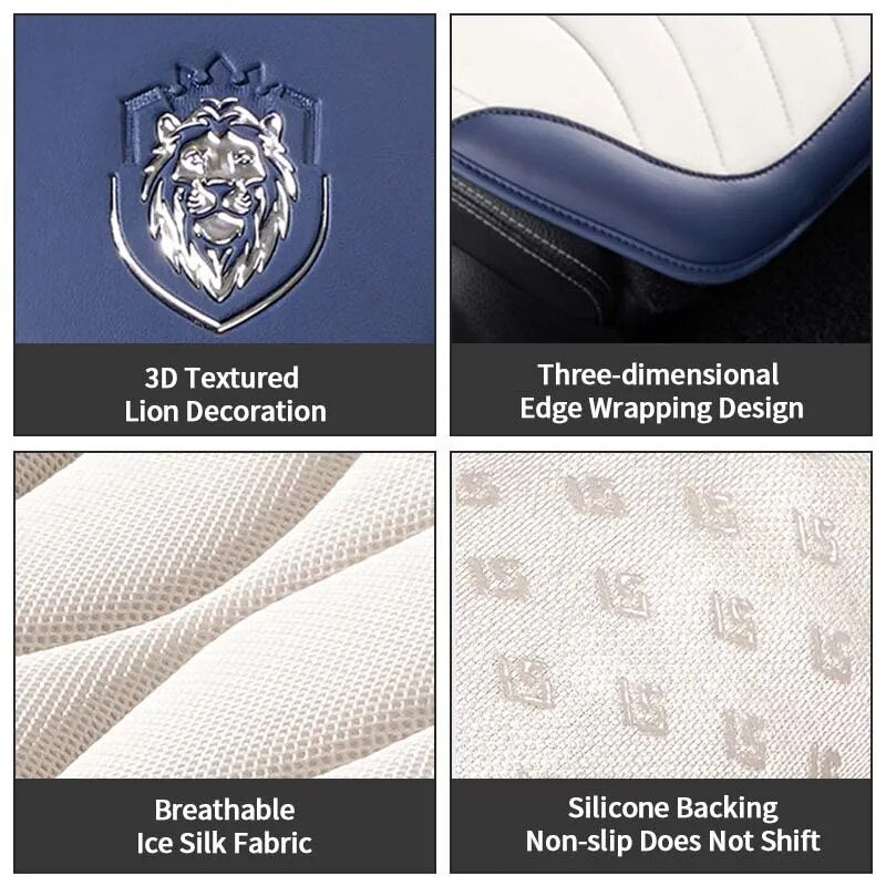 3D Ice Silk Car Seat Cushion Cover