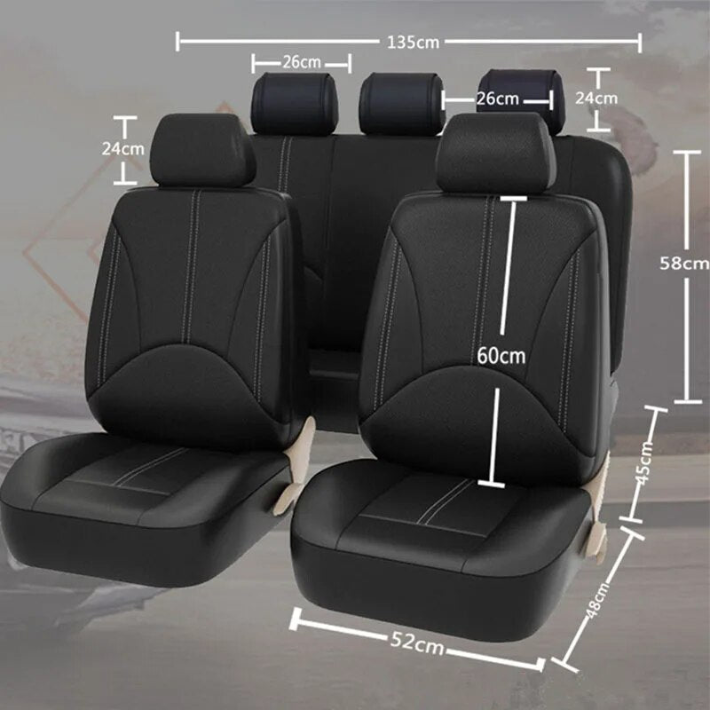 Luxury PU Leather  Car Seat Covers
