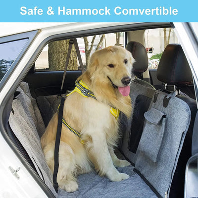 Waterproof  Pockets Dog Car Seat Cover