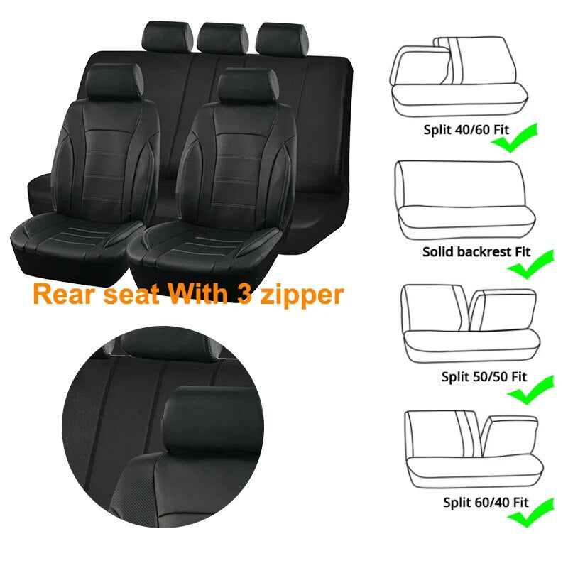 Black Universal Car Seat Covers