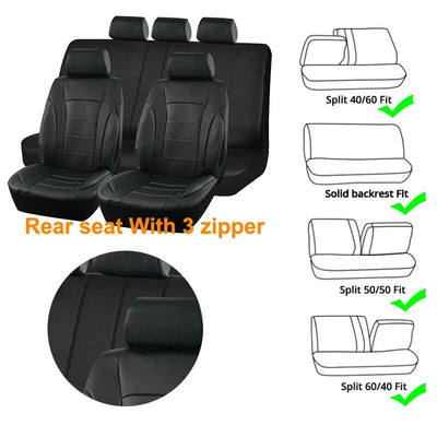 Black Universal Car Seat Covers