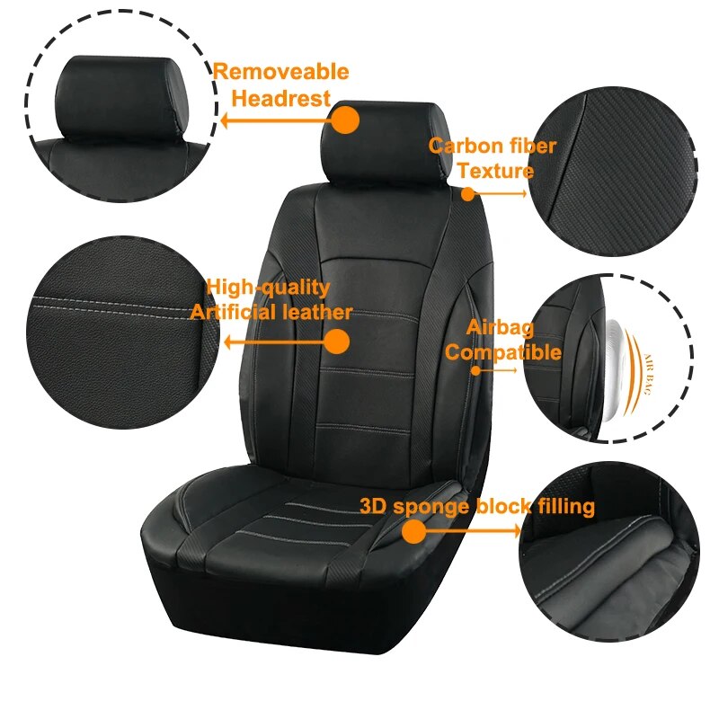 Black Universal Car Seat Covers