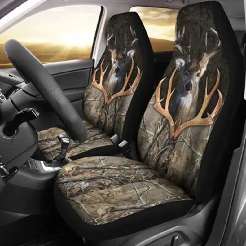 Hunting Buck Camo  Car Seat Covers