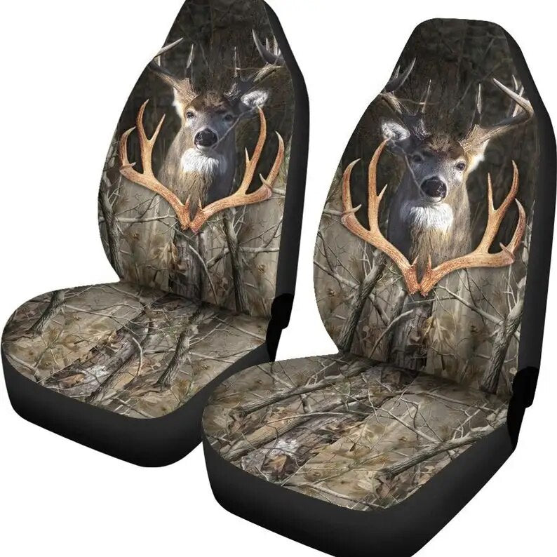 Hunting Buck Camo  Car Seat Covers