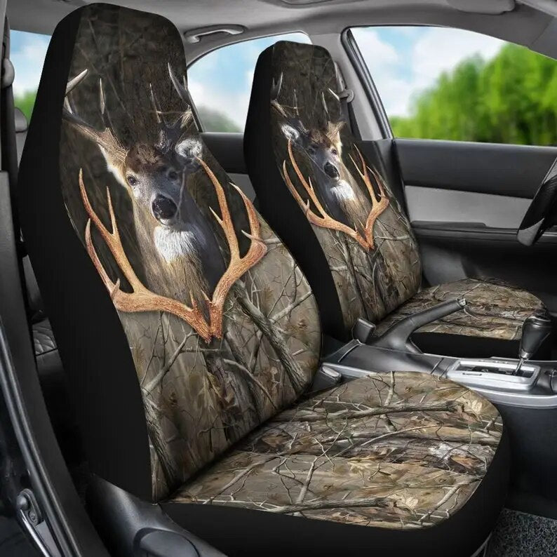 Hunting Buck Camo  Car Seat Covers